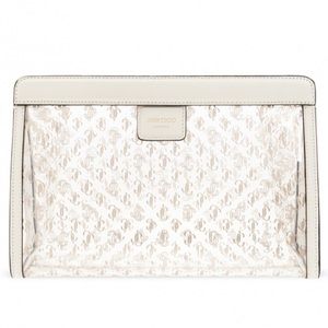 Jimmy Choo - Varenne Pouch

Clear Monogrammed Plexi and Latte Leather Pouch Bag